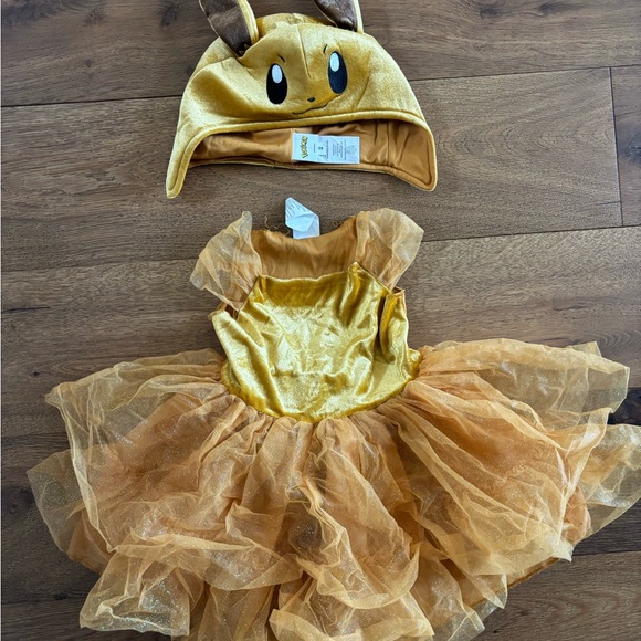 Pokemon Gold and Brown Kids Costume - Picture 1 of 2